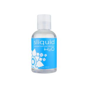 Small bottle of liquid labeled 'Liquid H2O'.