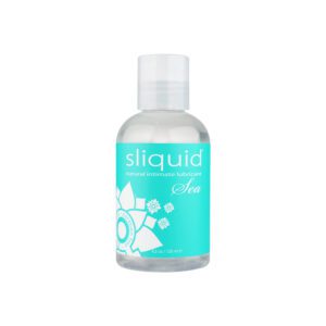 Small bottle of blue liquid labeled 'Liquid' with a white cap.