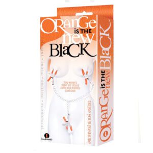 Packaging of Orange Is The New Black-themed merchandise with vibrant orange and black colors.