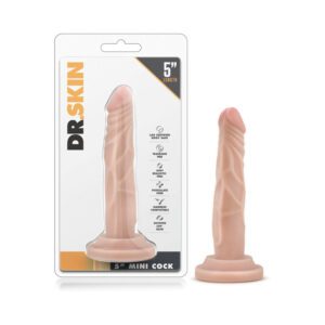 Realistic dildo with suction base and packaging.