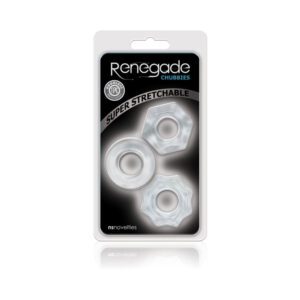 Renegade brand bicycle brake rotor spacers in retail packaging.