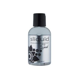 Small bottle of Slick Liquid lubricant with paw print design.