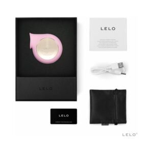 LELO personal massager with accessories in a sleek black box.