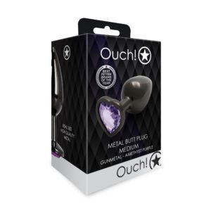 Boxed black prostate massager with remote control, branded 'Ouch!'.