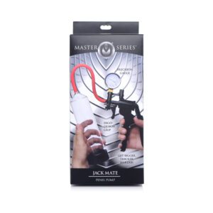 Black and white chess piece earrings in a clear box.