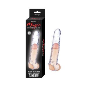 Transparent adult toy with packaging.